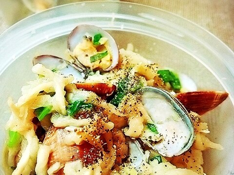 あさりと切り干しの酒蒸し